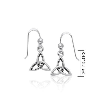 Celtic Trinity Knot Silver Earrings TER986 - Jewelry
